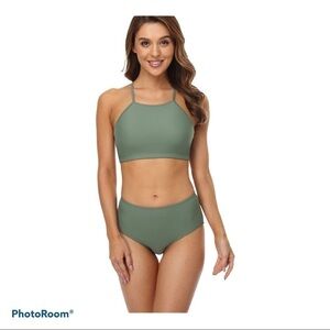 𝅺charmo army green bikini set